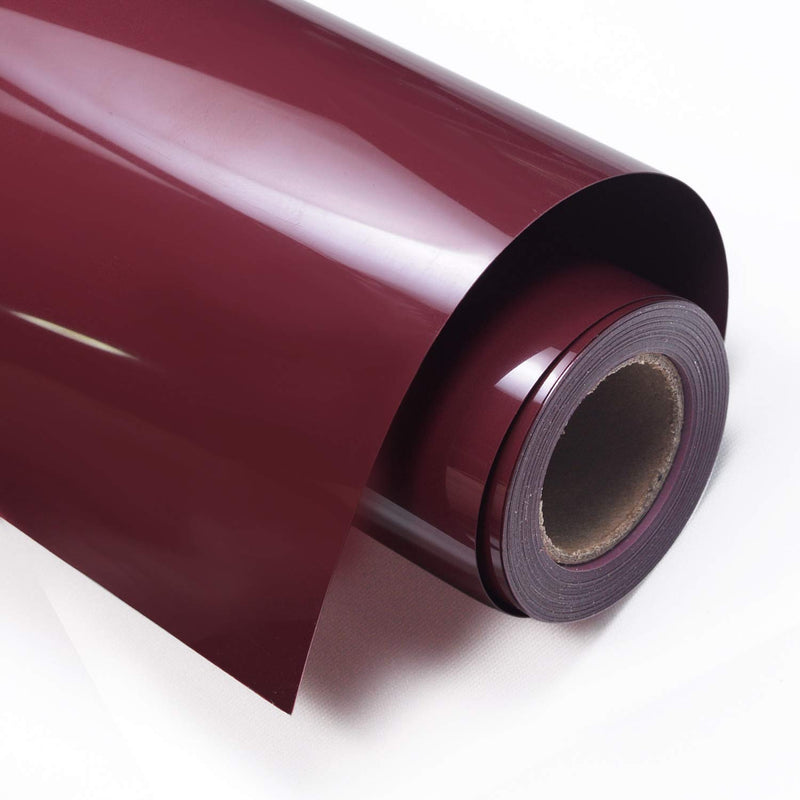 Heat Transfer Vinyl Roll Htv Vinyl - 12"X12Ft Maroon Iron On Vinyl For T-Shirt