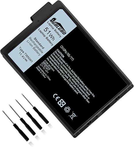 Dell 7WNW1 Replacement Laptop Battery for Latitude 5420 7424 Rugged Extreme