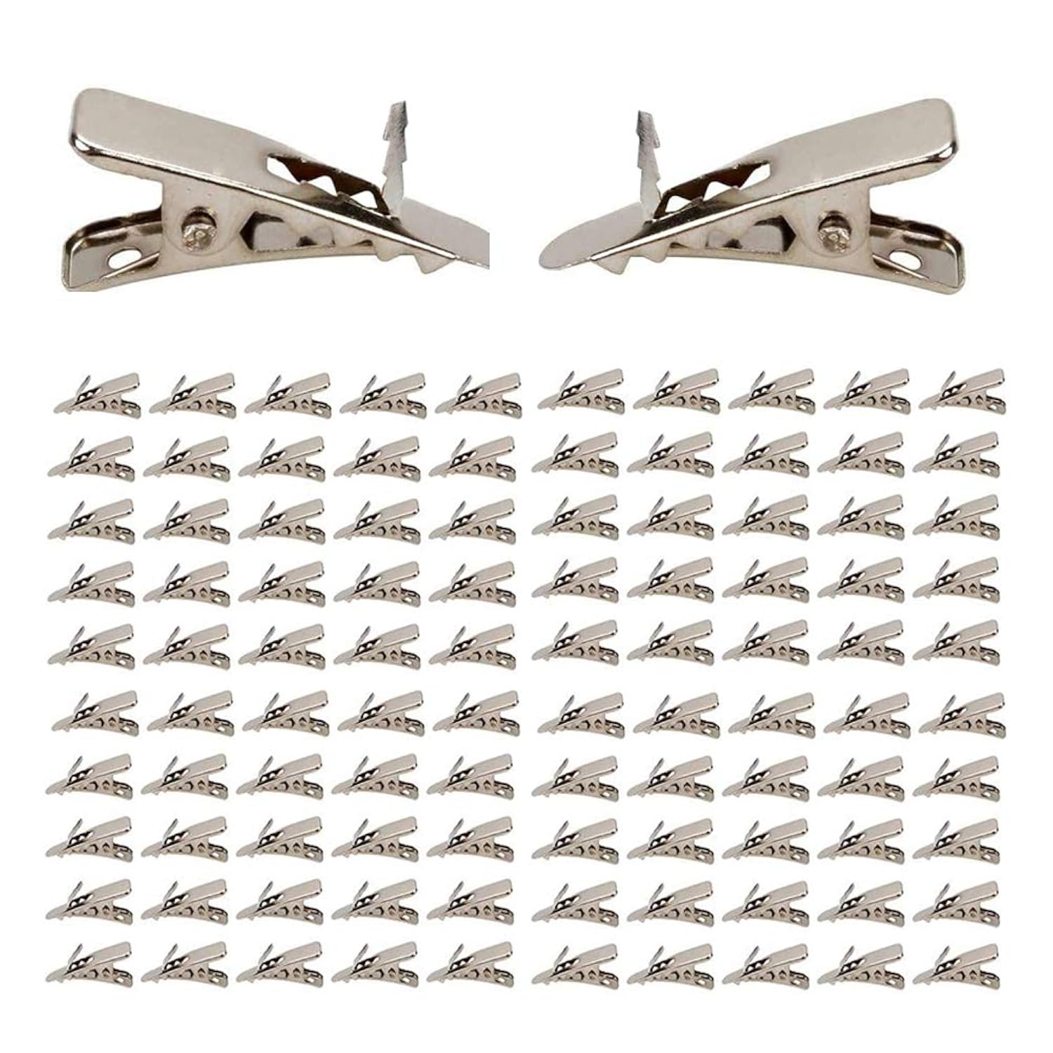 100 Pcs Clips For Christmas Flowers, 3Cm/1.2’’ Mini Fish Mouth Clip For Wreath Flower And Christmas Tree Flowers Decorations Poinsettia Christmas Flower Accessories