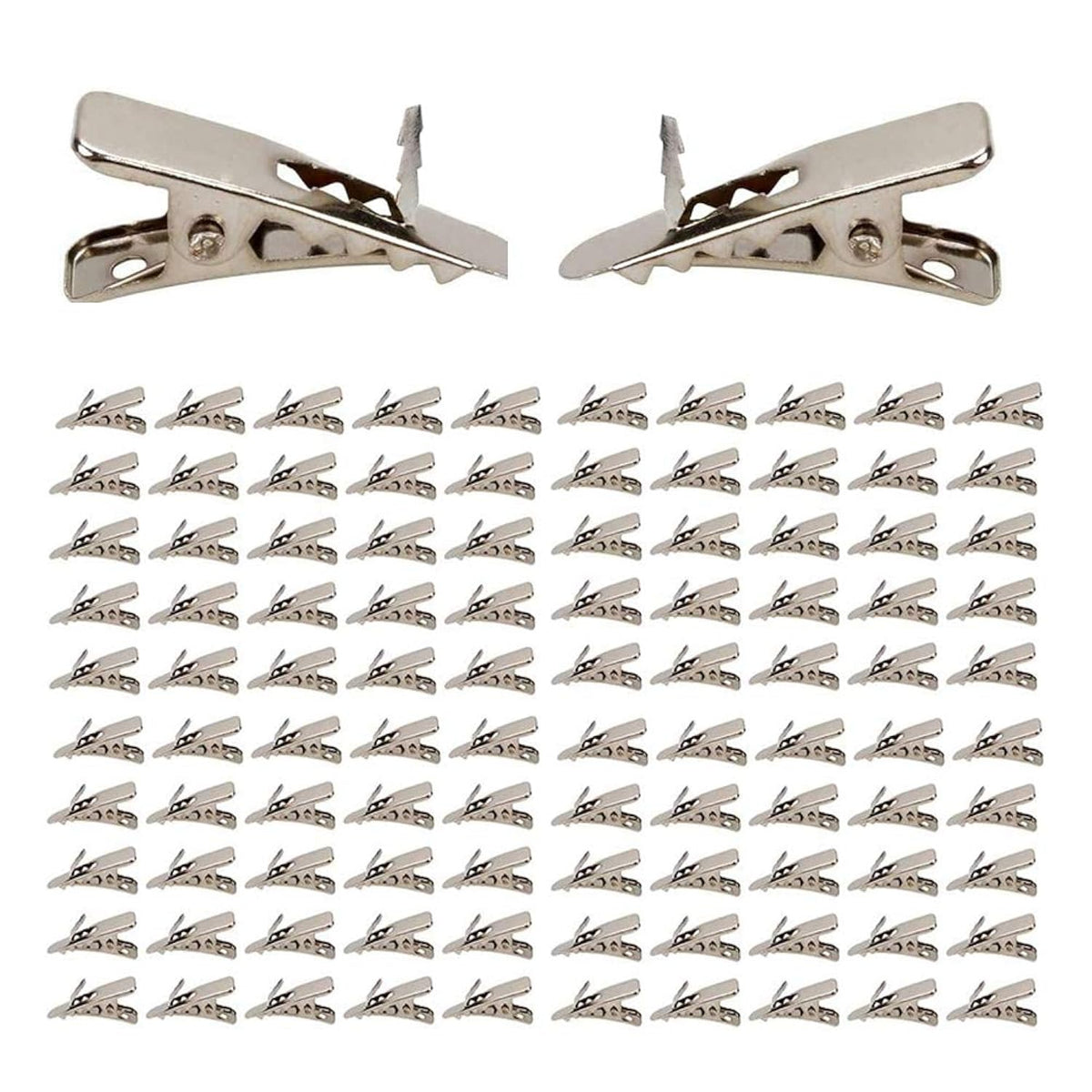 100 Pcs Clips For Christmas Flowers, 3Cm/1.2’’ Mini Fish Mouth Clip For Wreath Flower And Christmas Tree Flowers Decorations Poinsettia Christmas Flower Accessories