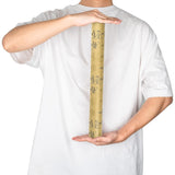 Kraft Wrapping Paper Roll - Mini Roll - Mr. & Mrs. Pattern Great For Wedding, Anniversary - 17.5 Inches X 32.8 Feet