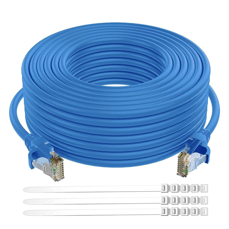 Cat 6 Ethernet Cable 40 Ft-Blue, High Speed Internet Cable (6 Colors For Selec