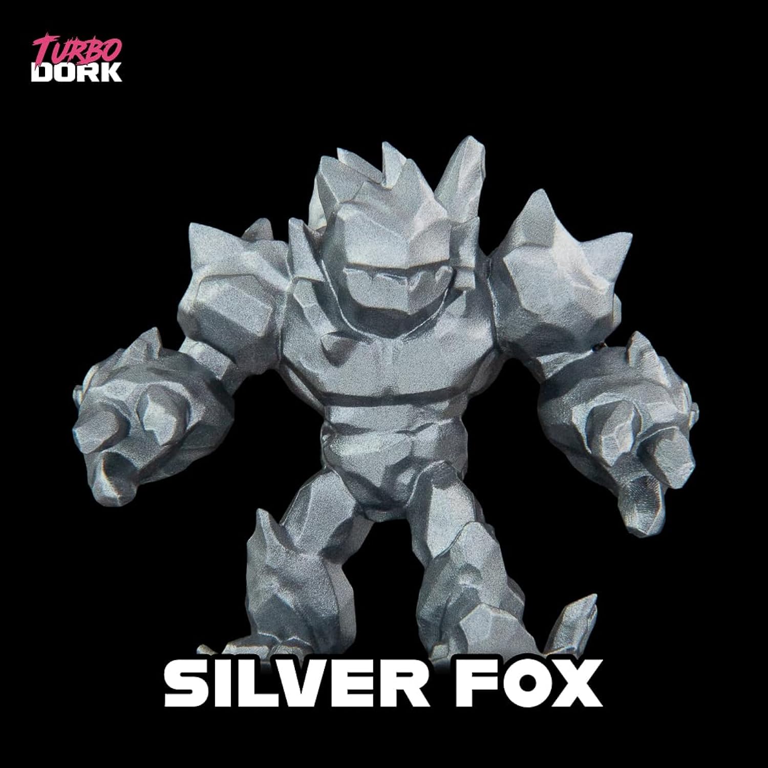 Silver Fox Metallic Acrylic Paint 22Ml Bottle - Water-Based Non-Toxic Metallic Finish Paint