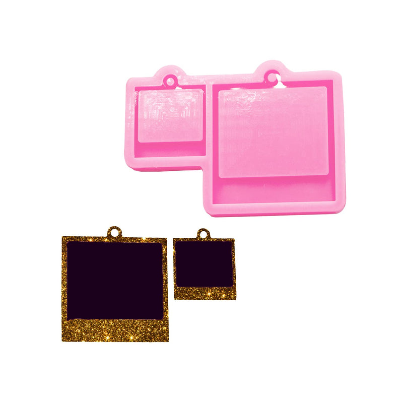 Super Shiny Silicone Mold Key Tag Resin Molds For Photo Backed Shaker