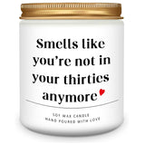 Unique 40Th Birthday Gifts, Handmade Lavender Scented Candle With A Touch Of Humor Perfect For Women Men Moms Dads Friends And Spouses 7Oz