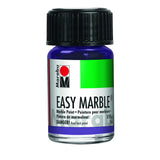 Marabu Easy Marble Paint - Metallic Violet - Transport Your Art to a Realm of Enchantment with the Mesmerizing, Shimmering Tones - 15ml