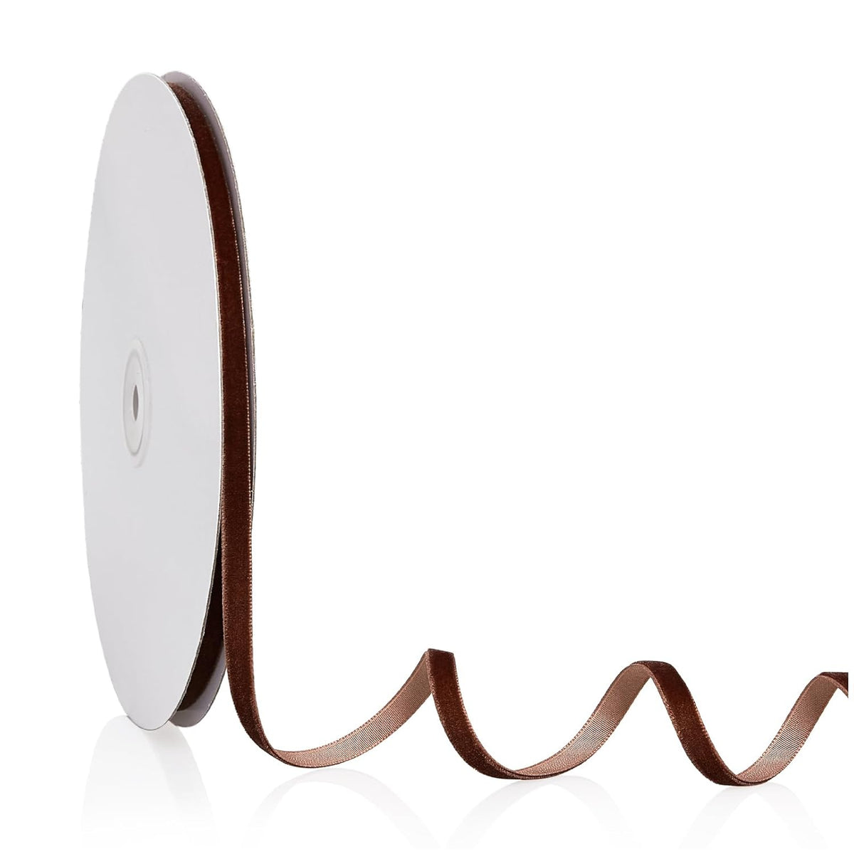 1/4" X 20 Yards Brown Velvet Ribbon For Christmas Tree Wreath Decoration Handmade Crafts Ornaments Gift Wrapping & Bow Making