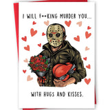 Naughty Valentines Day Card For Her Him, Rude Anniversary Card For Husband Wife, Scary Movie Theme Birthday Gift For Bf Gf, Funny Love Card