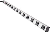 Heavy Duty Metal Power Strip 12 Outlets 15FT Extension Cord Wall Mount for Garage Workshop Office