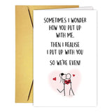 Romantic Valentines Day Gifts Him Her, Funny Valentine'S Day Card Gift Girlfriend Boyfriend Wife Husband Partner Couple, Humor Birthday Vday Wedding Anniversary Cards, Love You Cards