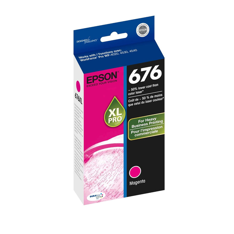 676XL Magenta Ink, High Capacity for WorkForce Pro WP-4010/4520 Printers