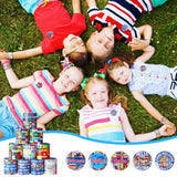 60 Pcs International Flags Of The World Party Favors: 30 Around The World Slap Bracelets, 30 Button Pins, Country Flags International Party Favor Globe History Classroom Decorations Supplies