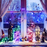 50 Pack Led Fairy Lights Battery Operated String 3 Speed Modes 7 Ft 20 Led Starry Wedding Decoration Waterproof Wire Twi