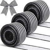 3 Rolls 30 Yard X 2 Inch Striped Ribbon Striped Fabric Grosgrain Ribbo