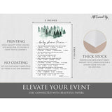 50 Baby Shower Trivia (50-Cards) Fun Game Activity, Gender Neutral Boy Or Girl, Baby It’S Cold Outside Winter Wonderland Forest Decorations