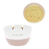 Pavilion Gift Company - Love You Friend - 11 oz Wax Reveal Secret Surprise Message Double-Wick Floral Tranquility Scented Candle Bestie BFF Best Friend Friendship Gift Present