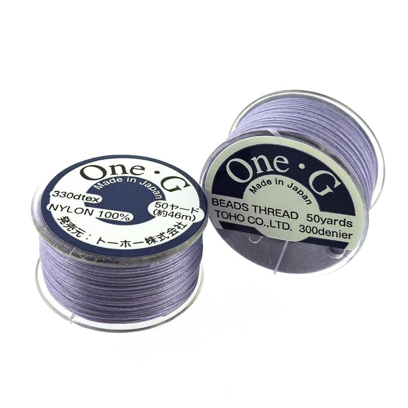 One-G Beading Thread, 50 Yard Bobbin (Light Lavender)