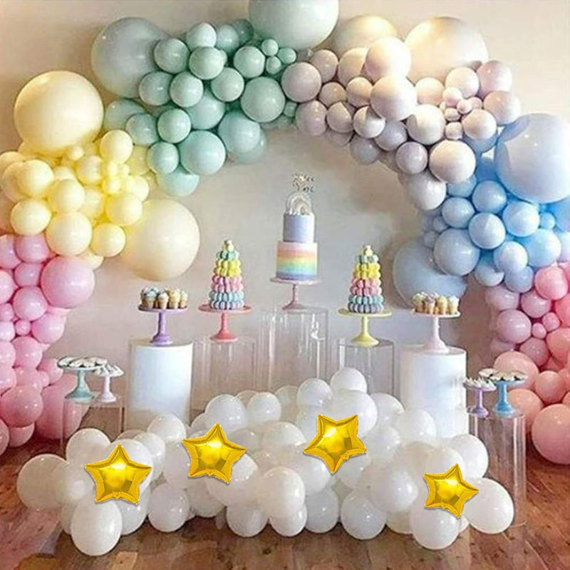 Pastel Unicorn Macaron Party Balloons Garland Arch Kit 17Ft Rainbow Ba