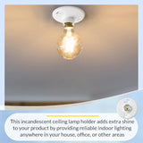 E26 Medium Base Light Socket Replacement 6 Pack UL Listed Keyless Lamp Holder 660W 250V
