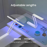 Uv Light For Resin Curing, Uv Resin Light, Wireless & Rechargeable Ultraviolet Lamp, 3-In-1 Uses, Foldable Blacklight Led, Craft Supplies Tools For Jewelry Making, Craft Molds, White