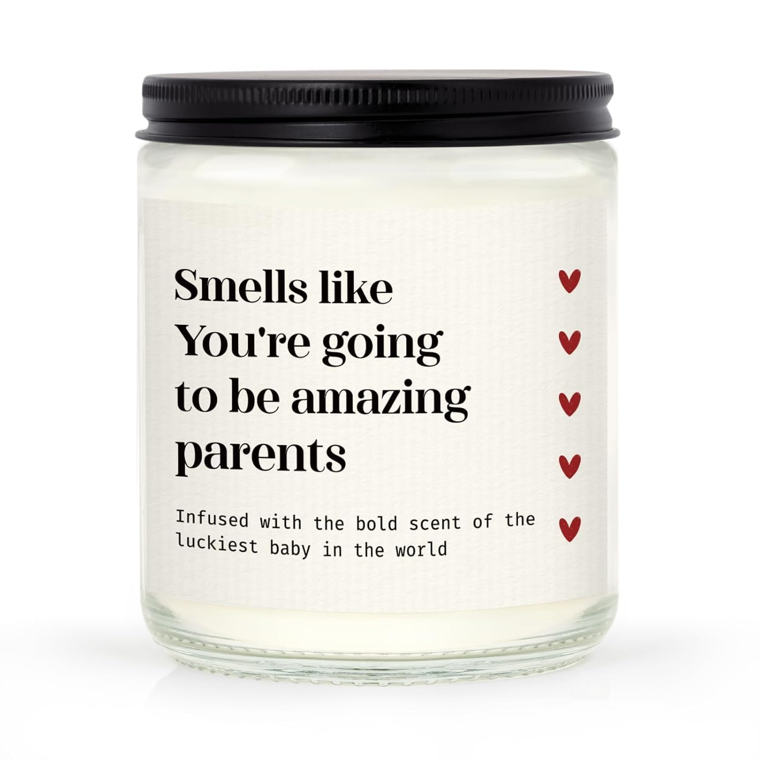 New Parents Gifts For Couples, Soy Wax Lavender Scented Candle - Gender Reveal Gifts For Parents To Be (7Oz)