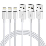 3 Pack 3FT iPhone Charging Cable Lightning Fast Charger Cord USB Data Sync Cable for iPhone 13 12 11 XR XS X 8 7 SE