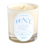 Wish Candle Peace By | Scented Candle W/Stone Crystal | All-Natural Soy & Coconut Wax Blend | Birthday Gift For Women & Men, Long Burn Time Of 45-55 Hours, Made In Usa | 8.5 Oz
