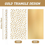 Gold Craft Gift Wrapping Paper Roll - 1 Roll 17”X 33 Ft Gold Foil Metallic Wrapping Paper Wedding Bridal Shower Wrapping Paper For Anniversary Wrap Favor Flower Wrap Supply