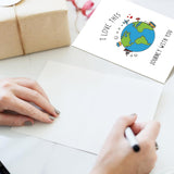 Romantic Globe Birthday Card For Boyfriend Girlfriend, Travel Themed Anniversary Card For Him Her, I Love This Journey With You