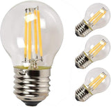 4W G45 G14 Dimmable Edison LED Filament Bulbs 2700K 400LM E26 4 Pack