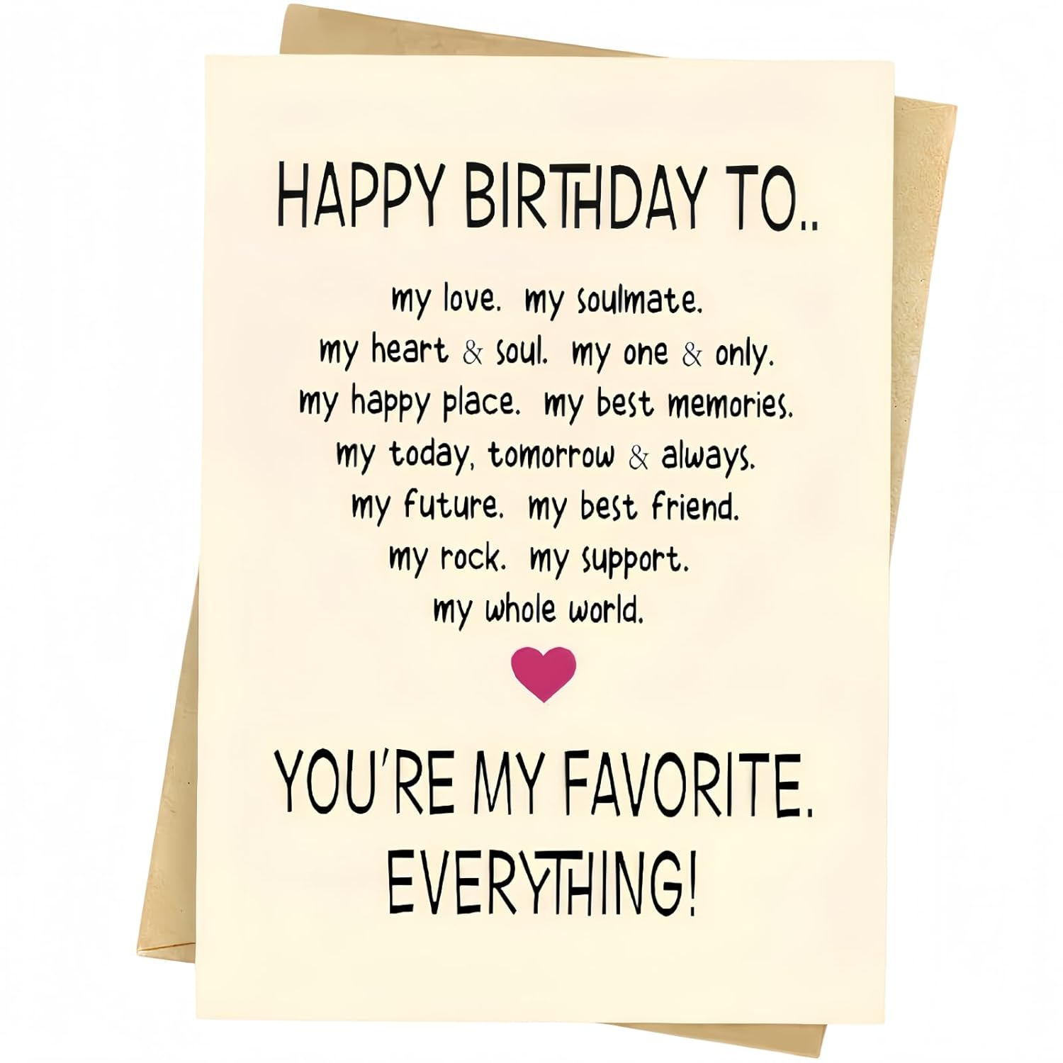 Happy Birthday Card For Men, Boyfriend, Women, Wife, Husband Birthday Card, Birthday Gift Greeting Card, Romantic Bday Card