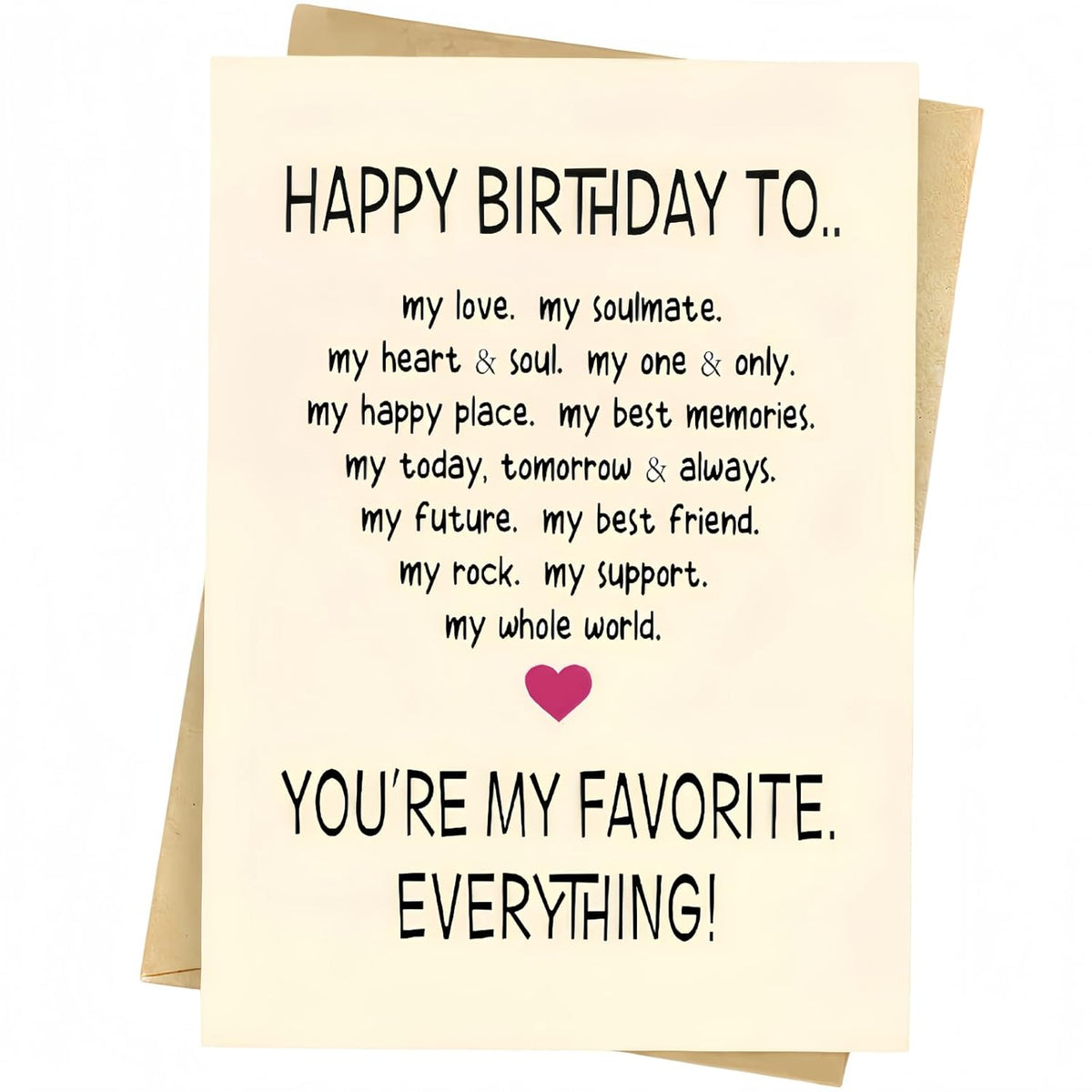 Happy Birthday Card For Men, Boyfriend, Women, Wife, Husband Birthday Card, Birthday Gift Greeting Card, Romantic Bday Card