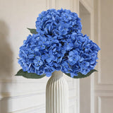 3Pcs Real Touch Artificial Hydrangea Flowers, 21 Inch Large Lifelike Silk Dry Faux Hydrangeas For Wedding, Home, Party, Office & Table Centerpiece Decoration