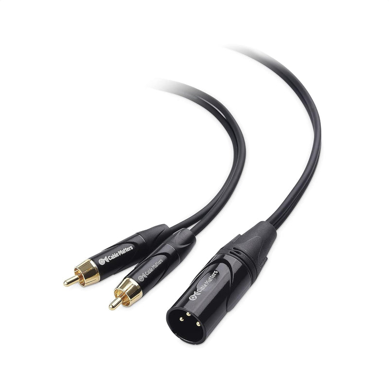 Cable Matters Dual RCA to XLR Stereo Audio Splitter Cable 6 ft / 1.8m (XLR to