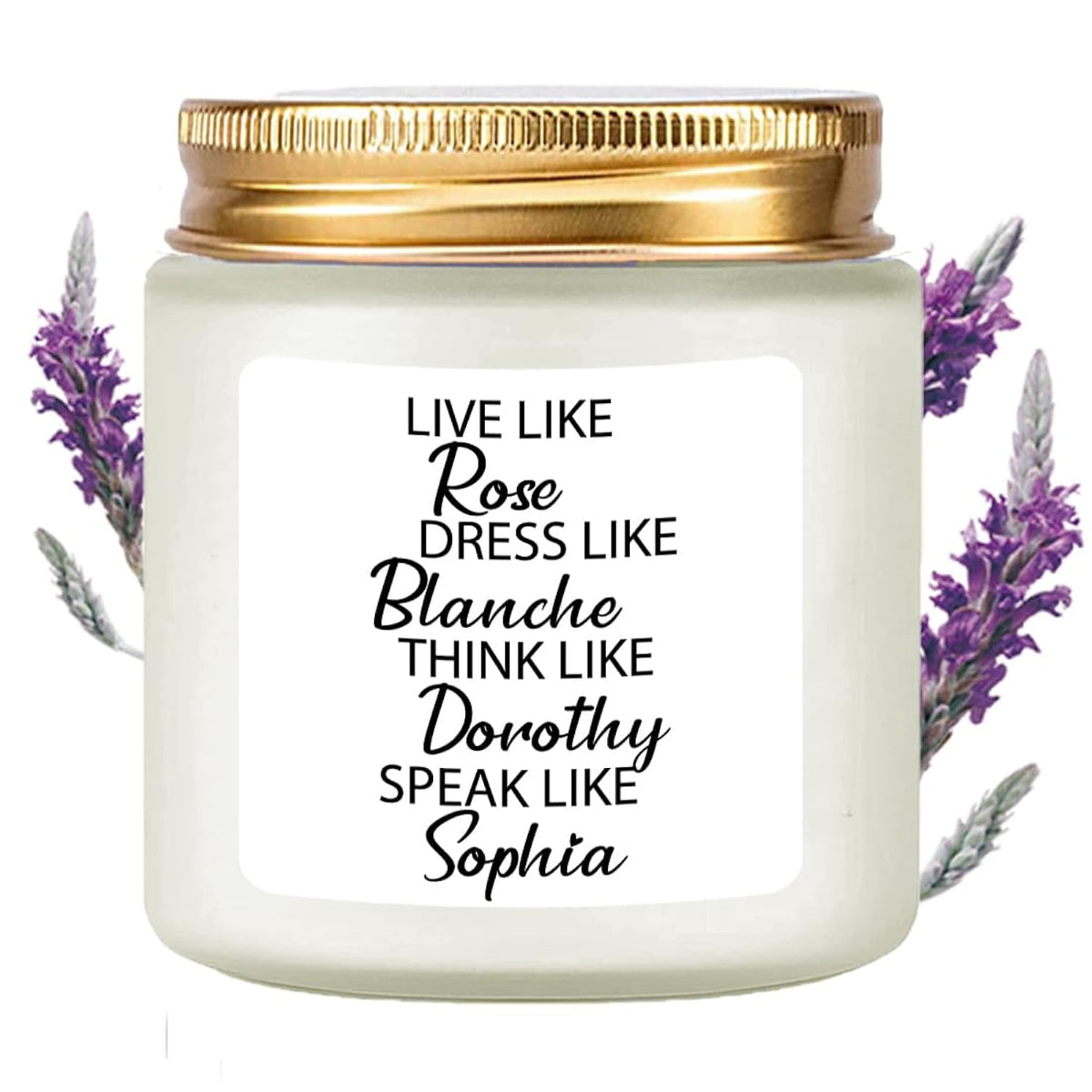 Golden Girls Gifts For Women Scented Candle Lavender - Funny Birthday Gifts For Friends Girls Sisters - Christmas Gift For Friends - Golden Girl Merchandise Gift - Soy Candle 4Oz