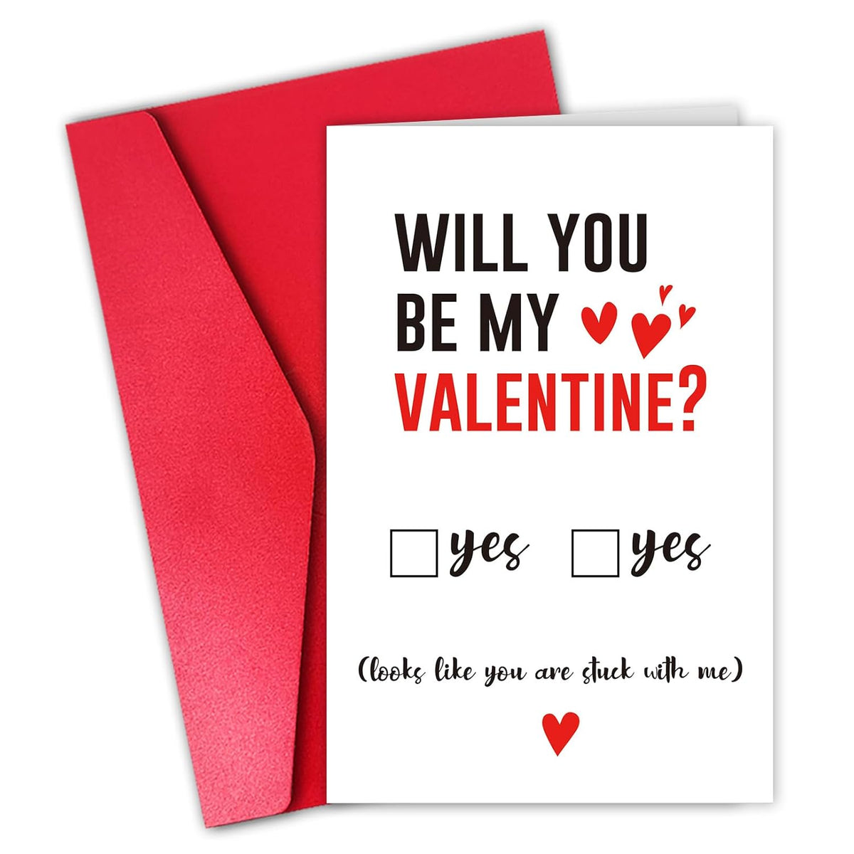 Romantic Valentines Day Card For Men Boyfriend, Funny Valentine’S Day Card For Him,(Will You Be My Valentine)