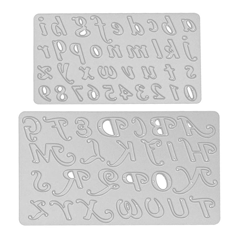 26 Alphabets And 10 Numbers Metal Cutting Dies For Card Making Scrapbo