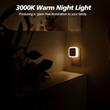 4 Pack Plug In LED Night Lights Dusk to Dawn Warm White Bedroom Bathroom Hallway Lights