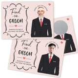 Bridal Shower Games – Find The Groom Scratch Off Raffle, Fun Wedding Shower Game, 30 Cards And Stickers