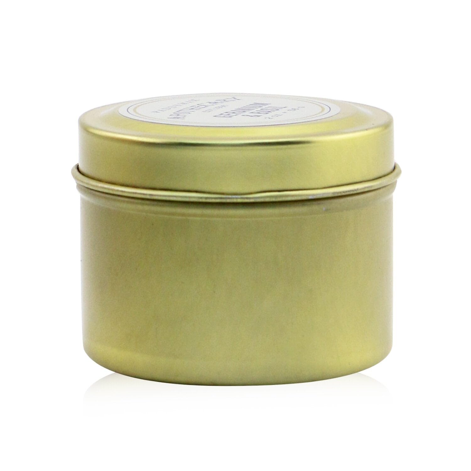 Paddywax Apothecary Collection Travel Tin Scented Candle, 2-Ounce, Geranium & Basil
