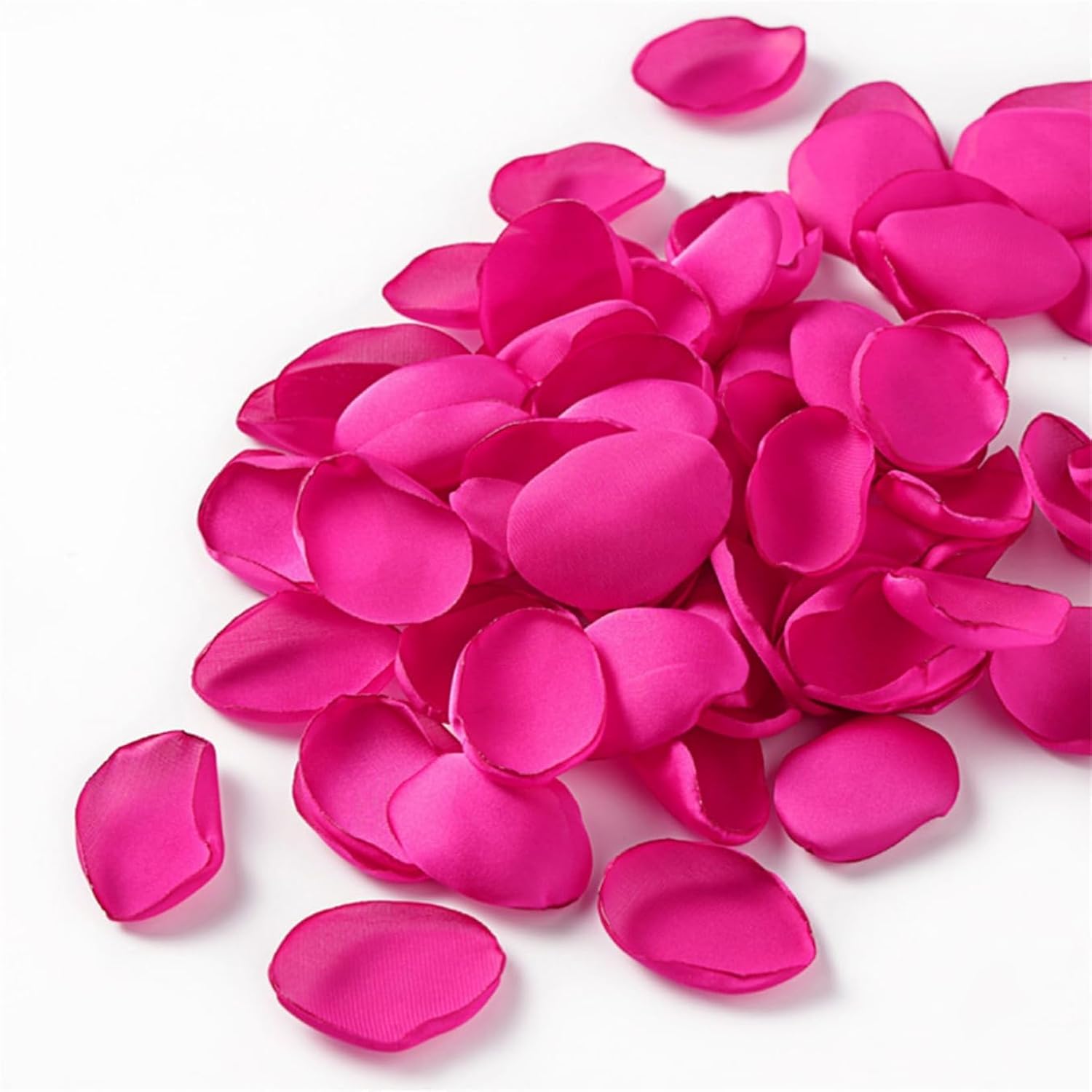300Pcs Silk Flower Petals Artificial Rose Petals For Wedding Decoration, Fake Flower Petals For Bridal Showers,For Anniversaries And Parties(Fushia)