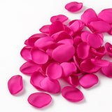 300Pcs Silk Flower Petals Artificial Rose Petals For Wedding Decoration, Fake Flower Petals For Bridal Showers,For Anniversaries And Parties(Fushia)