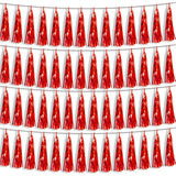 4pcs Red Foil Fringe Tassel Garland Metallic Streamers Party Decorations