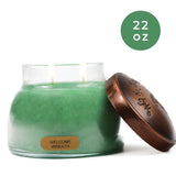 A Cheerful Giver - Welcome Wreath Mama Scented Glass Jar Candle (22oz) with Lid & True to Life Fragrance Made in USA