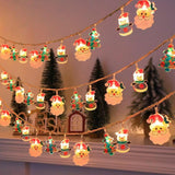 Christmas Decoration Lights Battery Operated, 9.8 Feet 20 Led Cute String Lights, Waterproof Indoor Outdoor Twinkle Chri