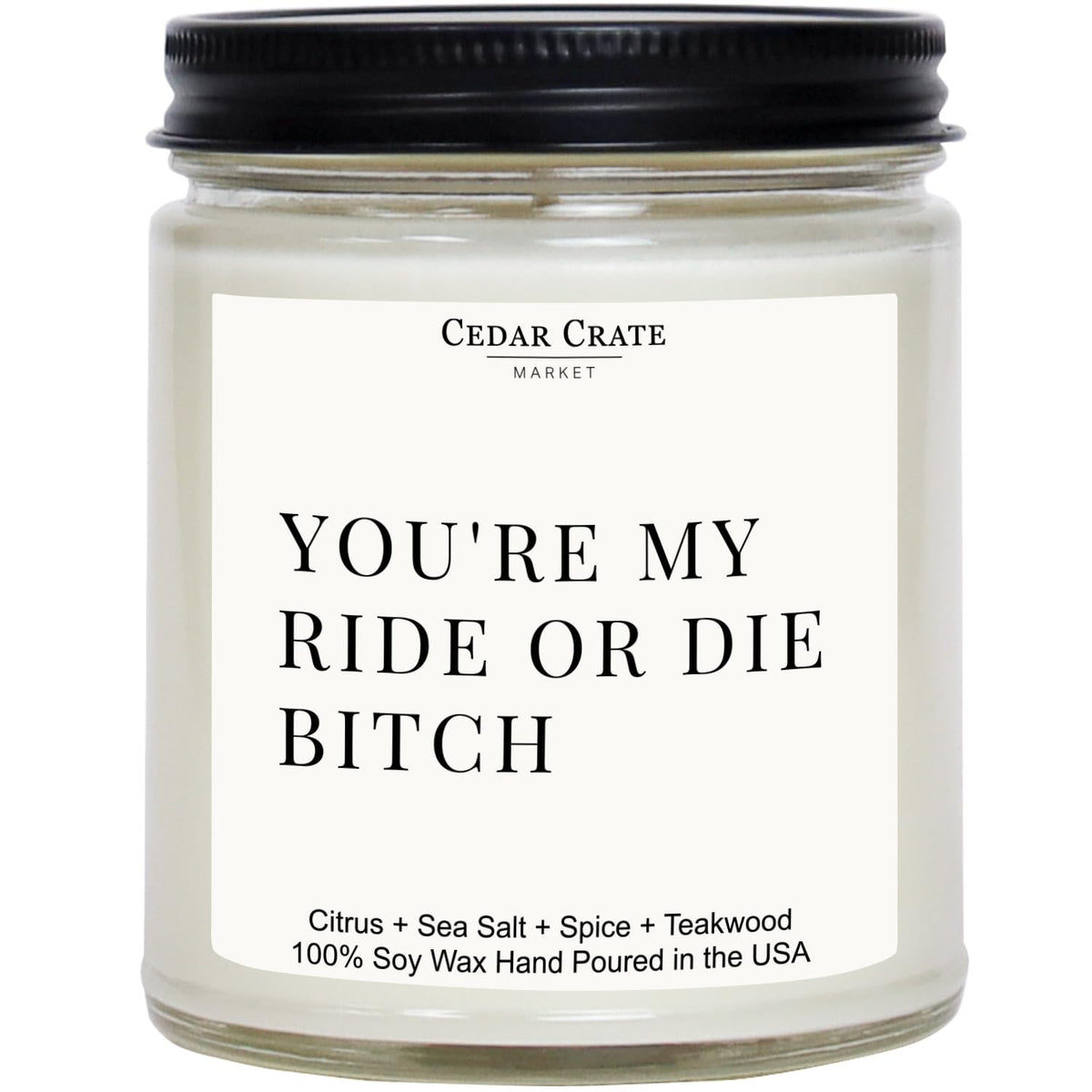 - You’Re My Ride Or Die - Best Friend Scented Candle Gift, Funny Happy Birthday Gift For Women Friendship, Sister, Mom, Bff, Bestie,Mothers Day, I Love You Presents For Her