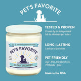 Pet Odor Candle, Clean Burning, Long Lasting Scented Candles With A Cotton Wick. (Fresh Laundry, Pack Of 1)