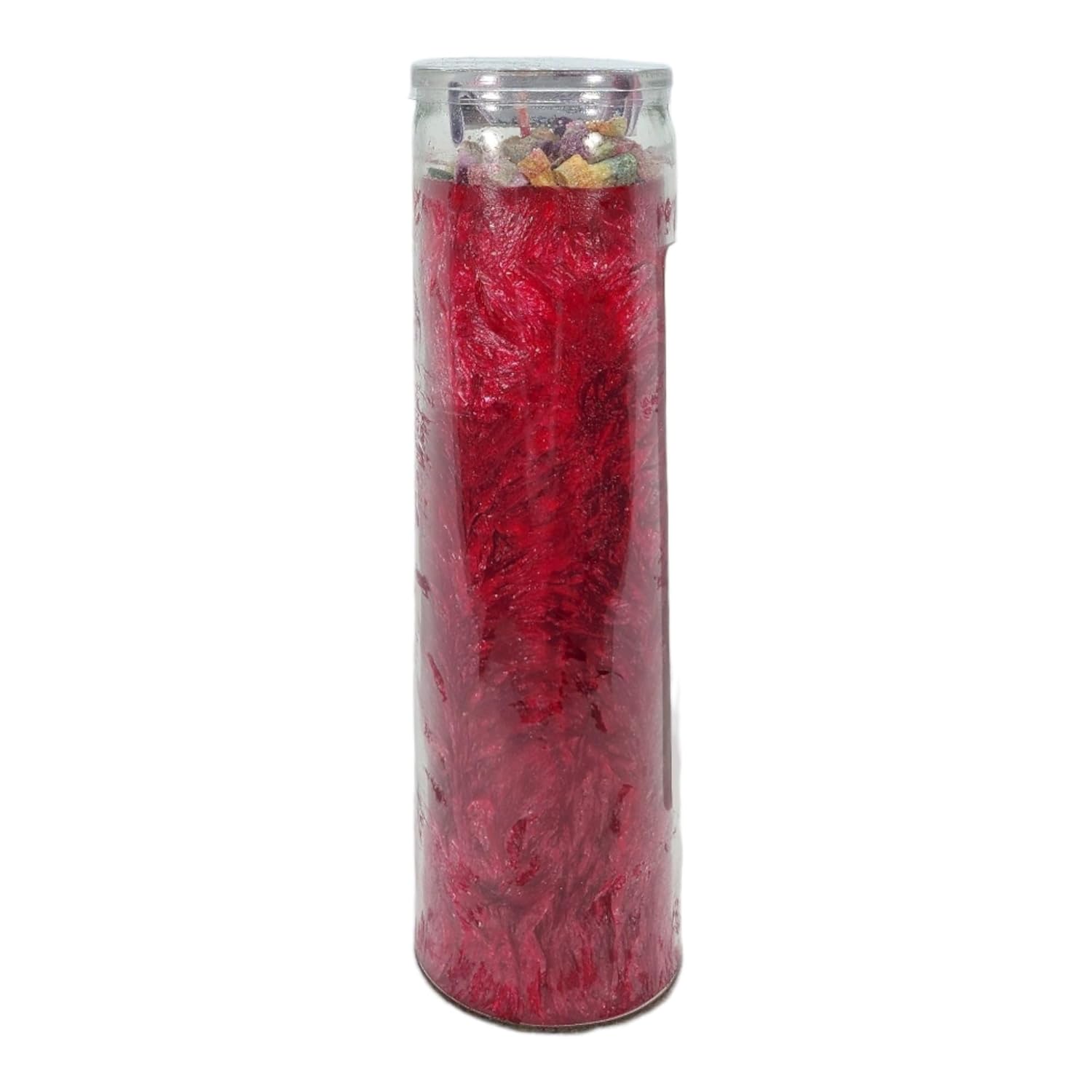 Holy Death Love-Palm Wax Spiritual Intention Spell Candle-[Red] | Vela Casa Esoterica Perfumada- (Santa Muerte Amor)