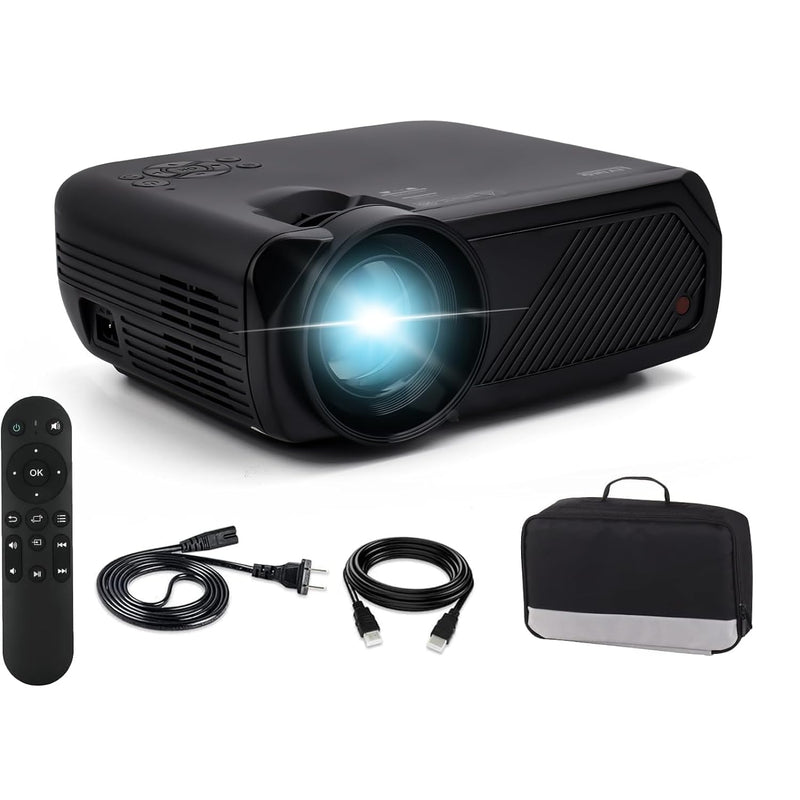 Mini Projector With Bluetooth, 1080P Hd Supported Portable Video Projector, 70