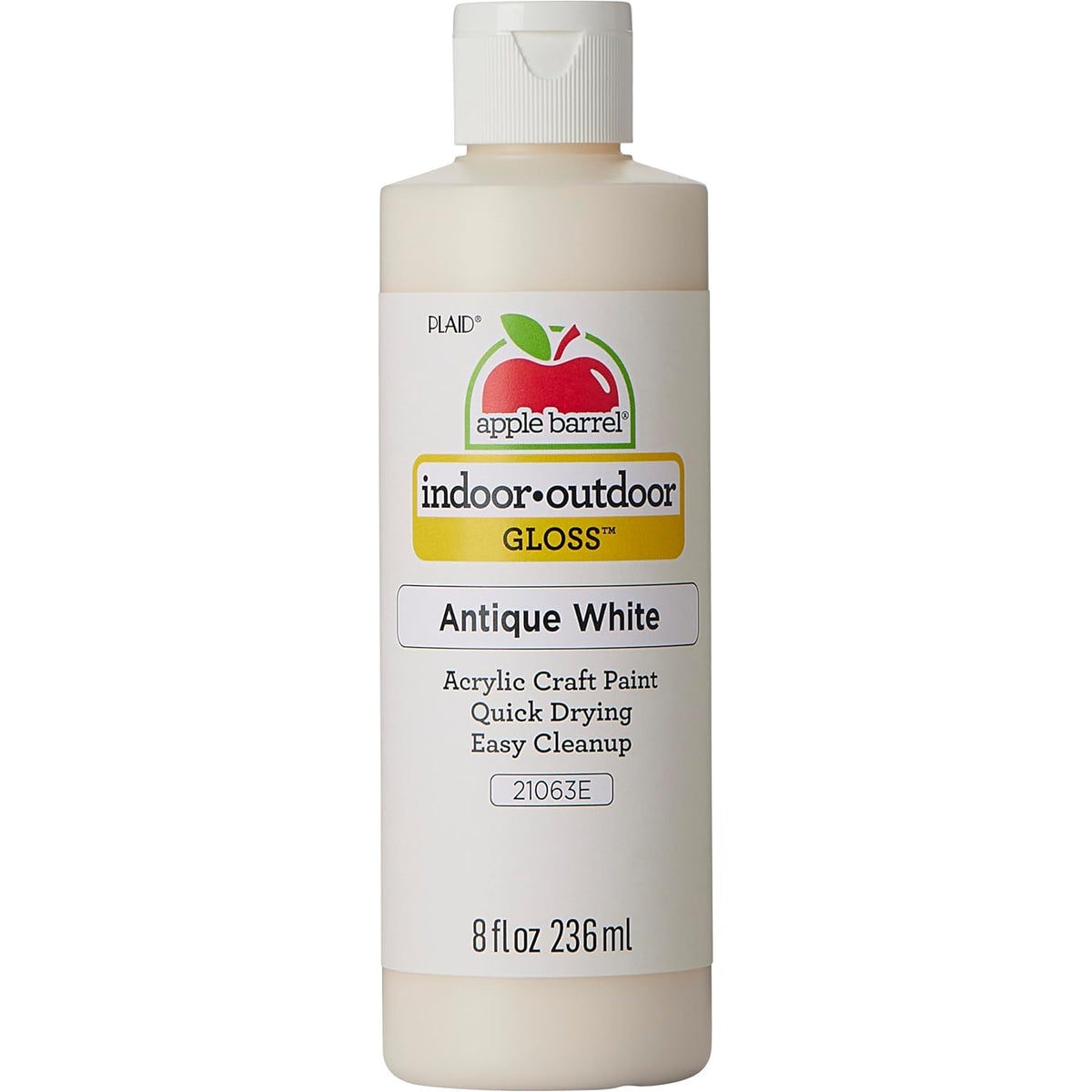 Apple Barrel, Antique White, Acrylic Craft Paint, Gloss Finish, 8 fl oz